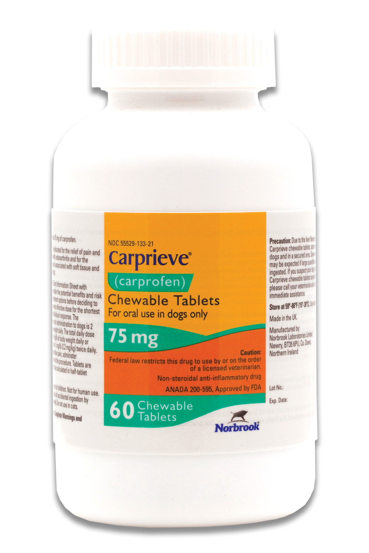 CARPRIEVE Chewable 75MG x 60  [carprofen]  exp.01/22